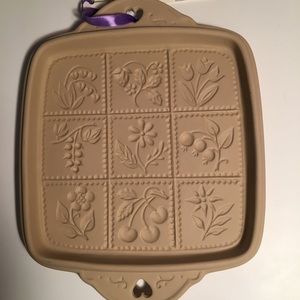 NWOT 1988 Brown Bag Shortbread Mold w/ recipe book